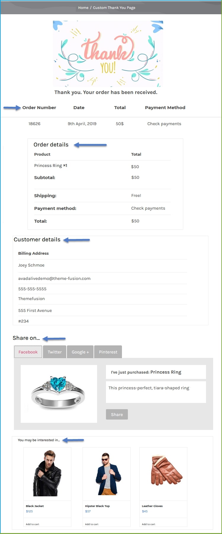 WooCommerce Danke Plugin - Globale Einstellungen